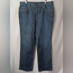 TALBOTS Woman Heritage Boot Dark Wash Denim Jeans. 16W